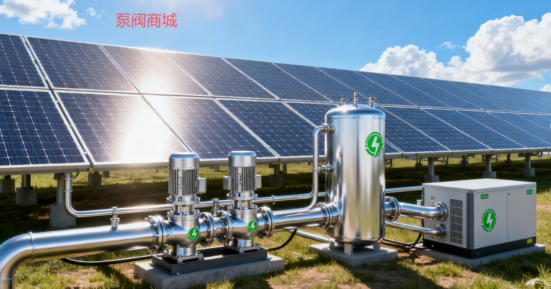 泵阀商城赋能绿色能源 - 太阳能系统中的关键泵阀力量