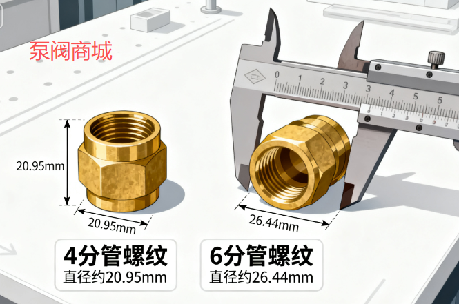 泵阀商城科普管道阀门管件的 2 分、4 分、6 分,对应多大规格? 泵阀商城科普管道阀门管件的 2 分、4 分、6 分,对应多大规格?