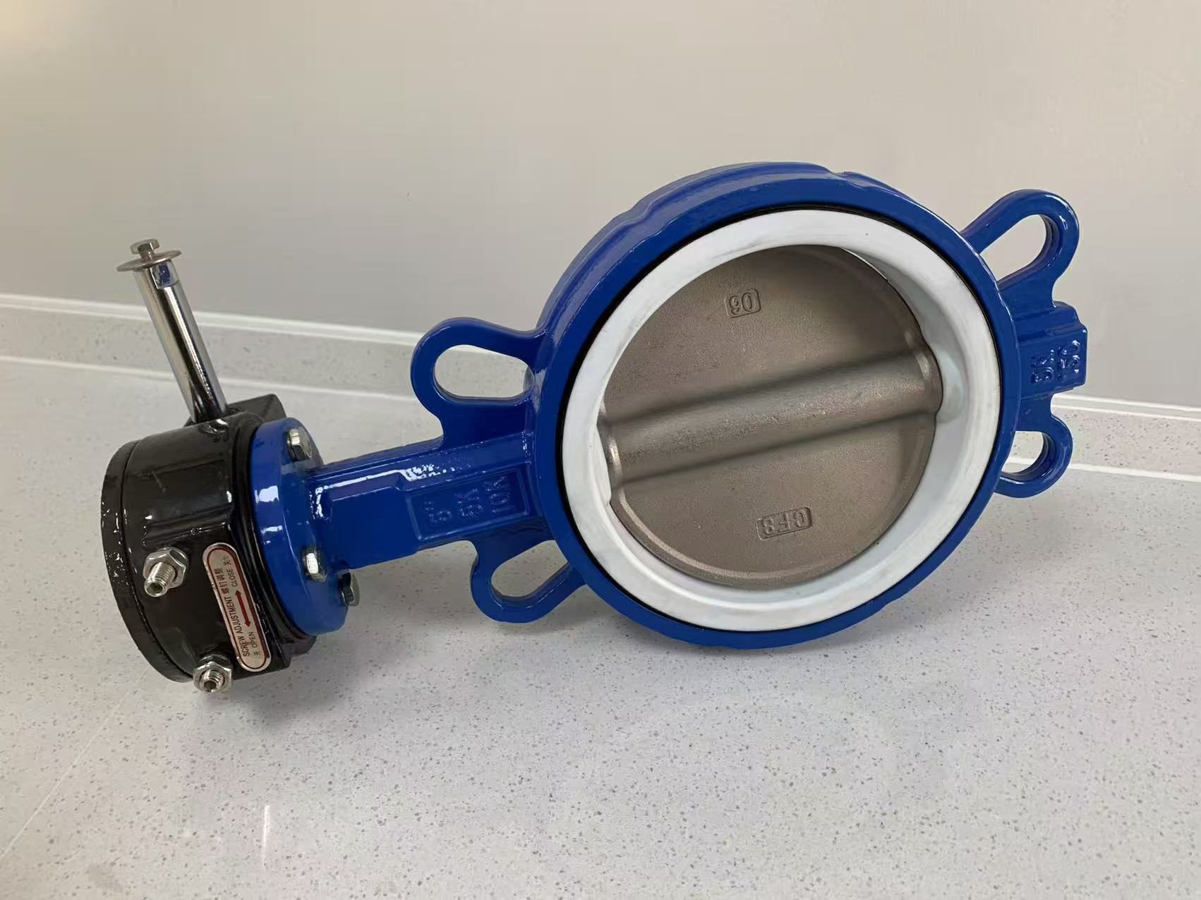 D371F半衬氟对夹式蝶阀