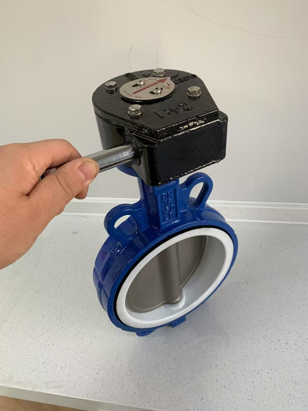 D371F半衬氟对夹式蝶阀